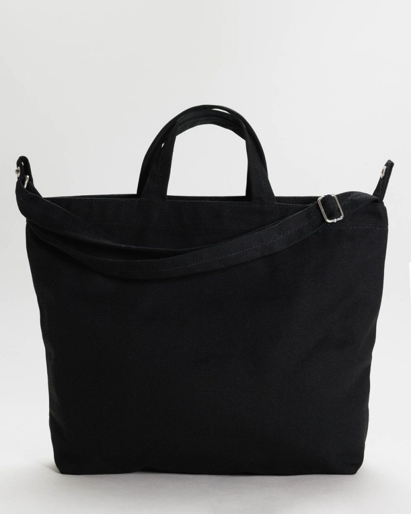 Baggu Horizontal Zip Duck Tote Bags Black | 6374-LUZKO