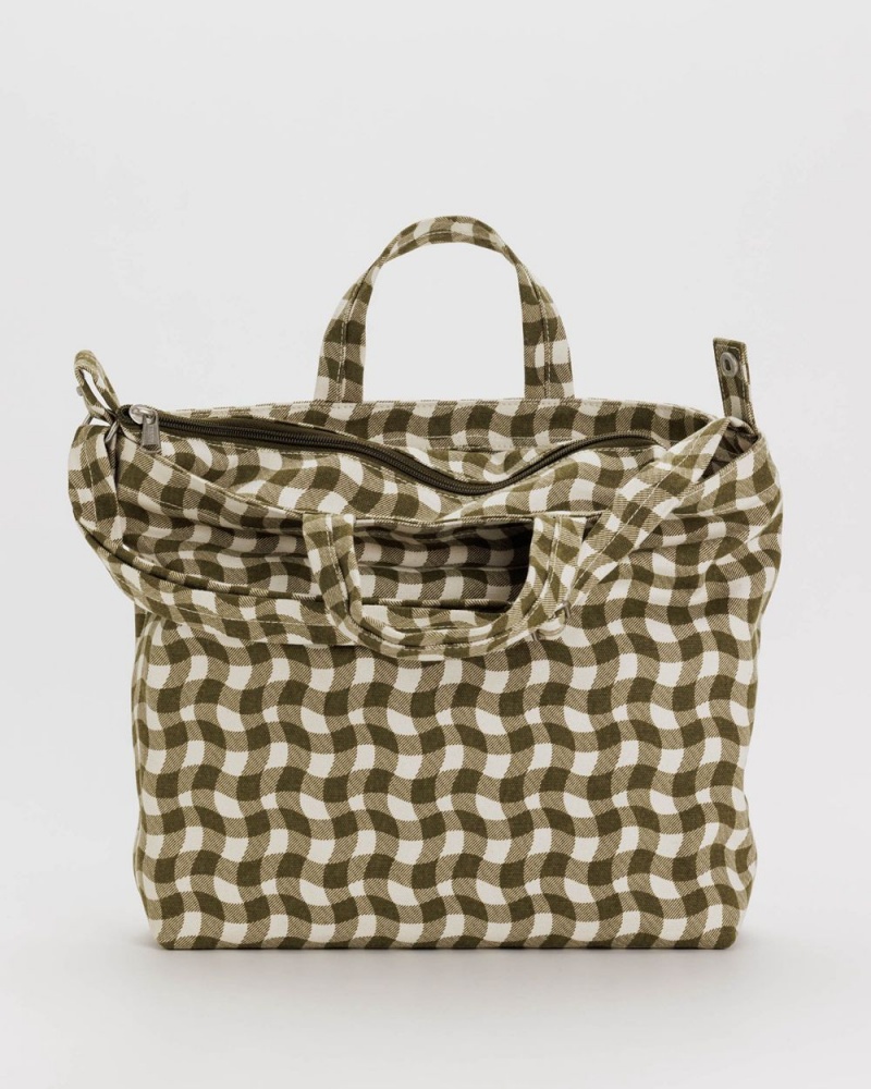 Baggu Horizontal Zip Duck Tote Bags Brown | 3468-BUTPQ