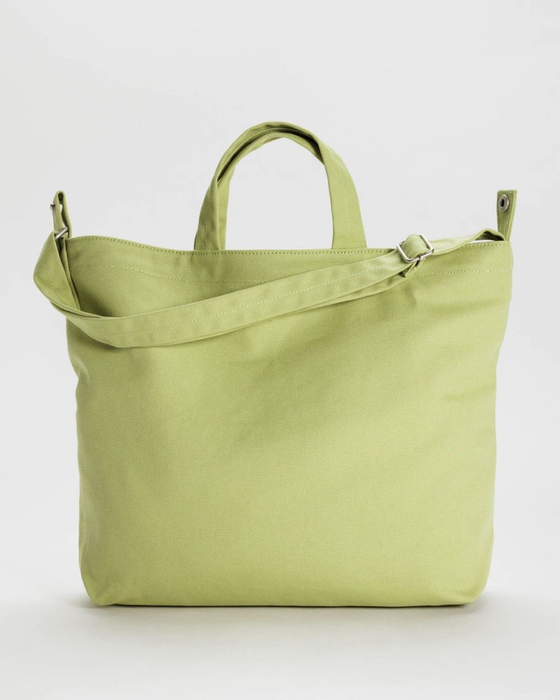 Baggu Horizontal Zip Duck Tote Bags Green | 9870-DRFEZ