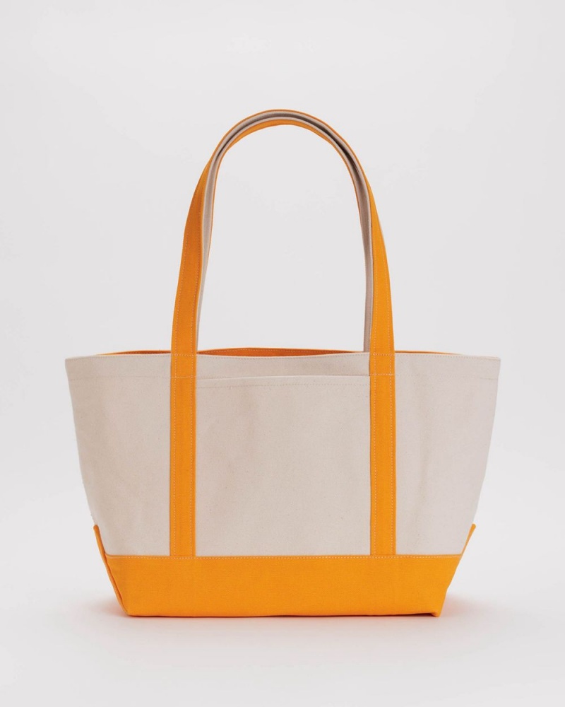 Baggu Medium Heavyweight Canvas Tote Bags Orange | 6705-ILROJ