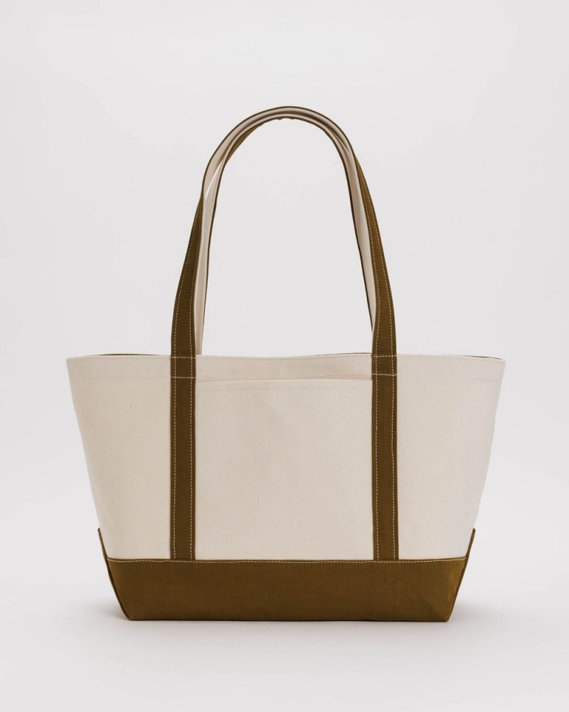 Baggu Medium Heavyweight Canvas Tote Bags Olive | 0132-MVQUB