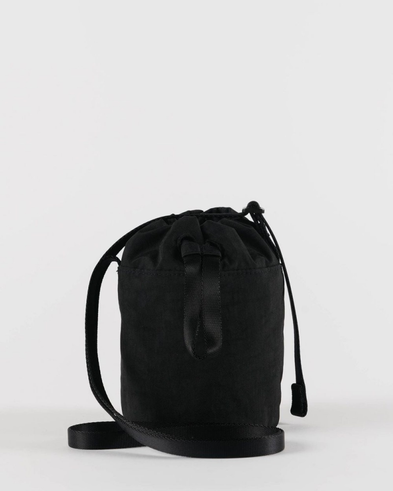 Baggu Mini Nylon Bucket Crossbody Bags Black | 9576-TQHNK