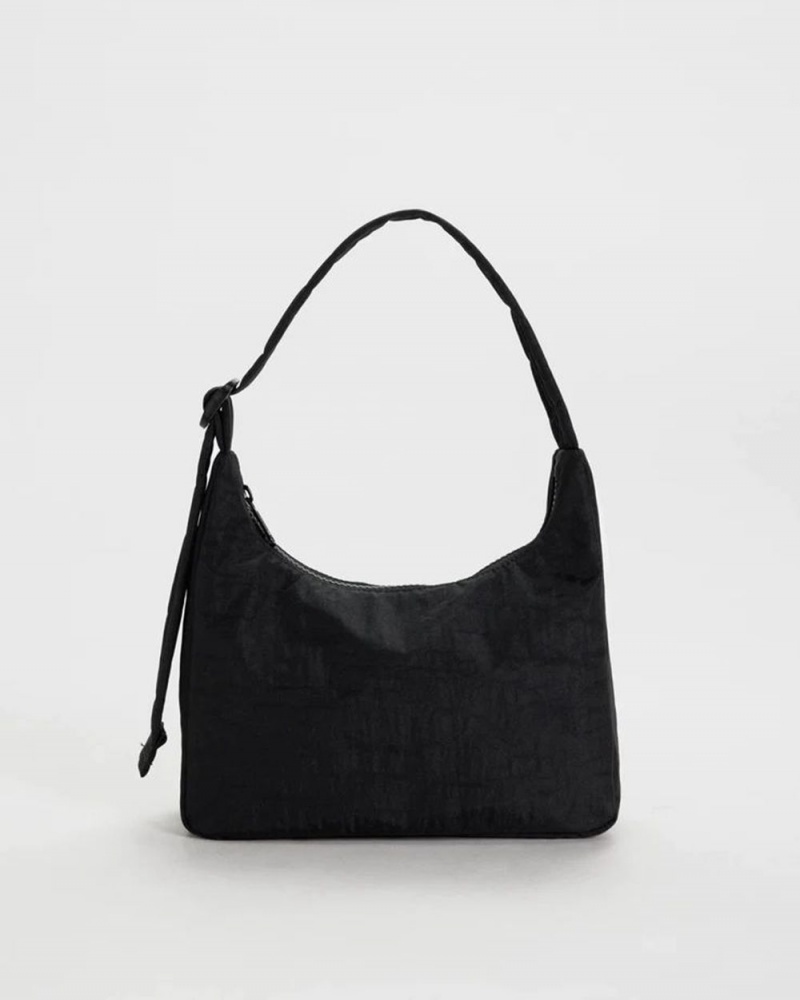 Baggu Mini Nylon Shoulder Bags Black | 3096-HEWTA