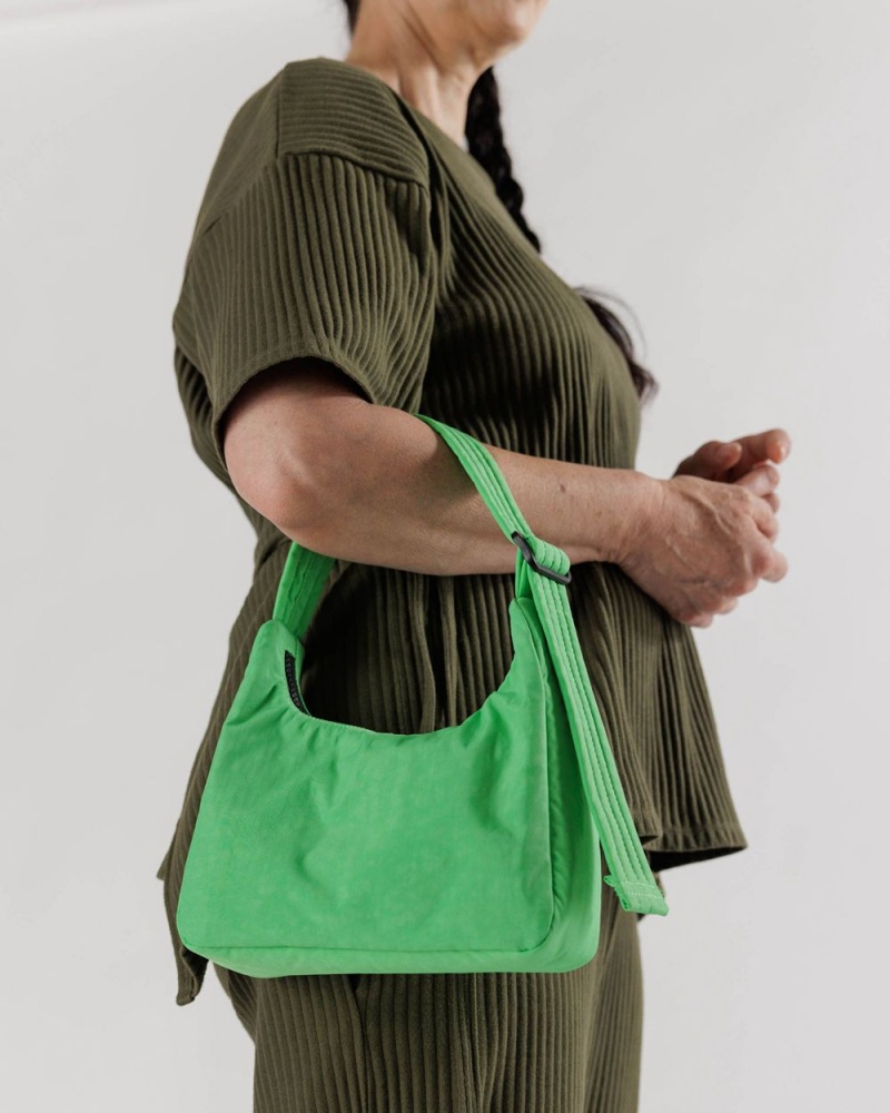 Baggu Mini Nylon Shoulder Bags Green | 2937-AVBNZ