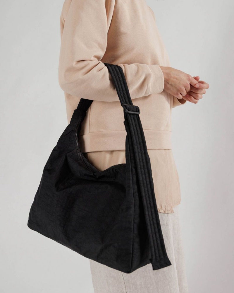 Baggu Nylon Shoulder Bags Black | 0456-DNIAU