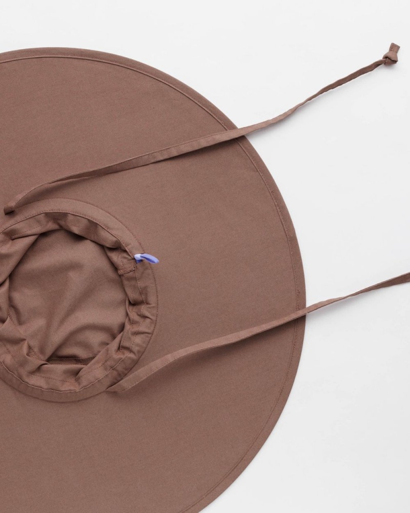 Baggu Packable Sun Hats Brown | 4620-HOUBD