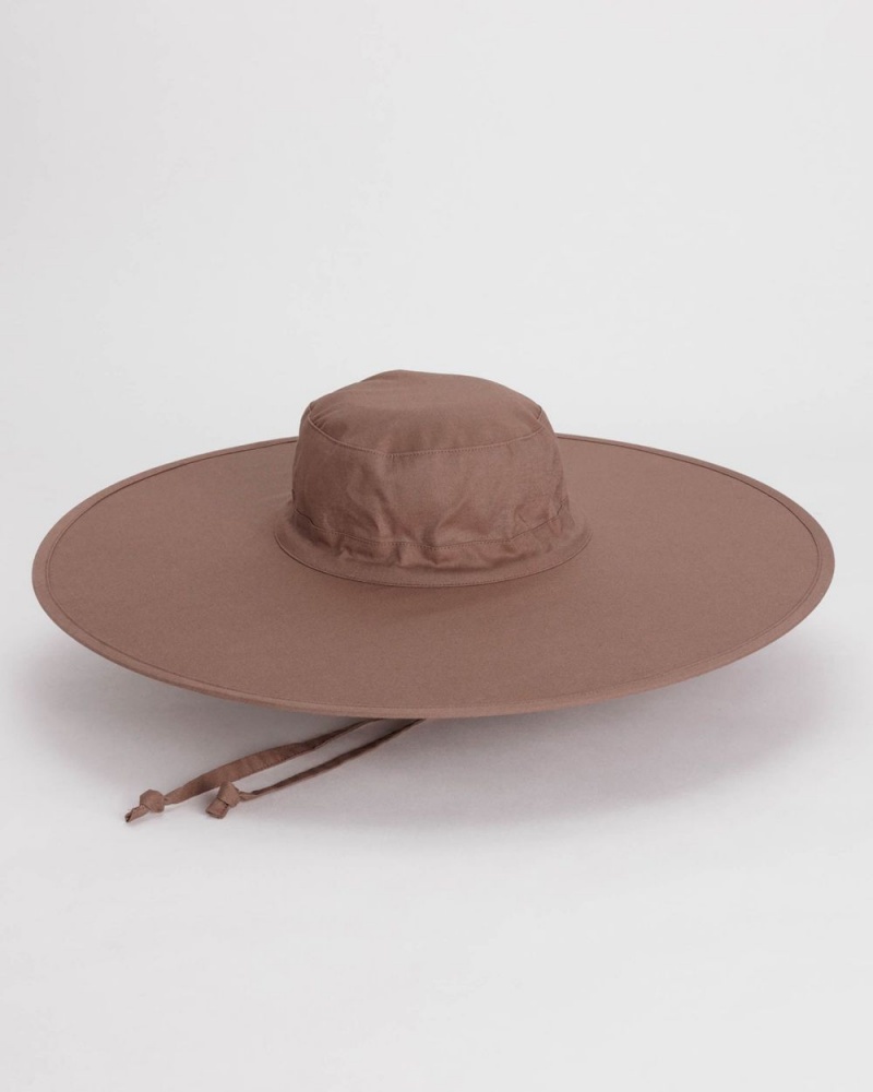 Baggu Packable Sun Hats Brown | 4620-HOUBD