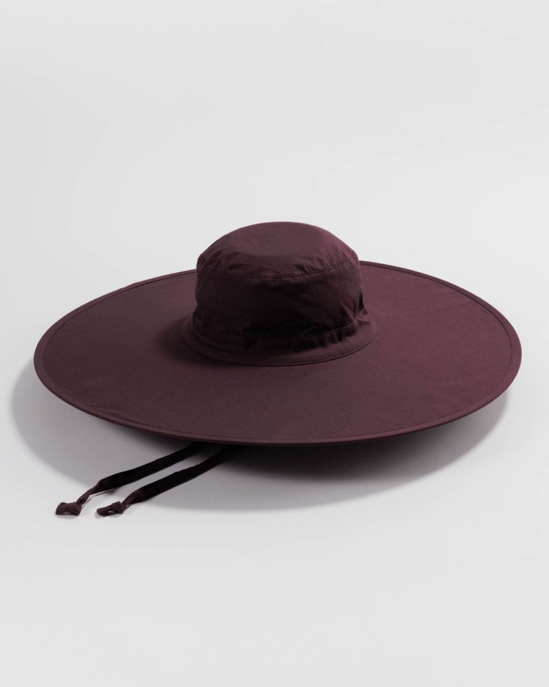 Baggu Packable Sun Hats Dark Brown | 6041-GMBNA