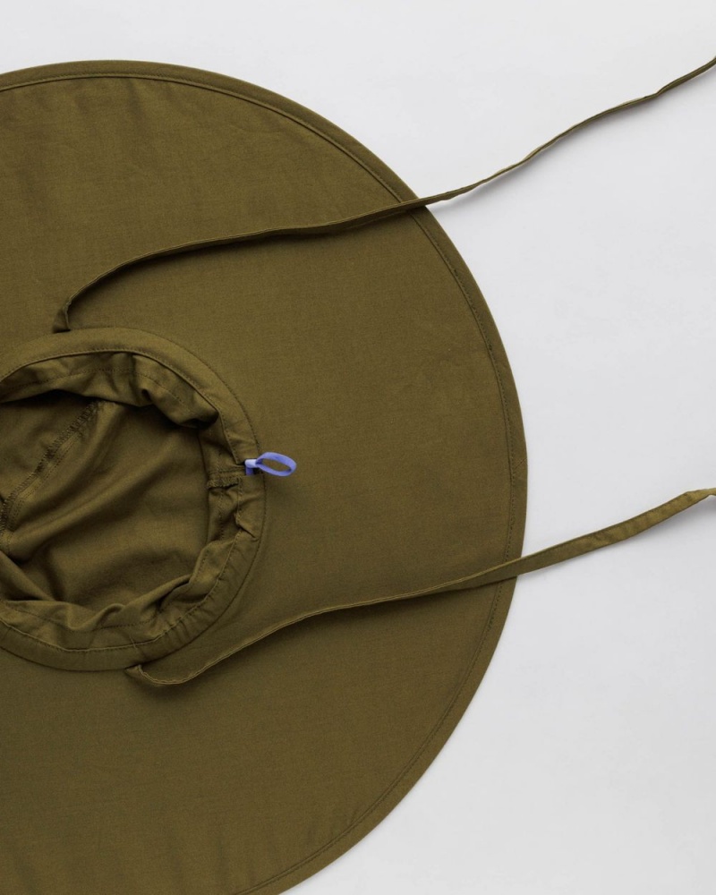 Baggu Packable Sun Hats Olive | 9120-CODNB