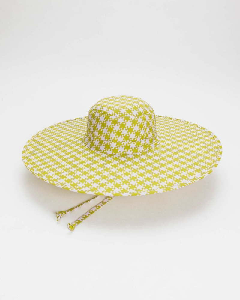 Baggu Packable Sun Hats Yellow | 3290-KEGFU