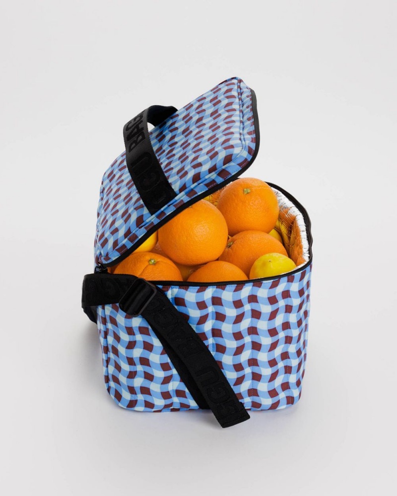 Baggu Puffy Cooler Bags Blue | 4036-QWLRN