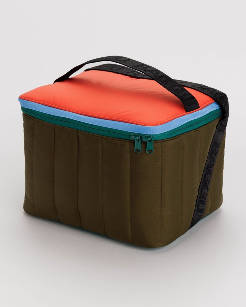 Baggu Puffy Cooler Bags Olive | 3607-YJKQP