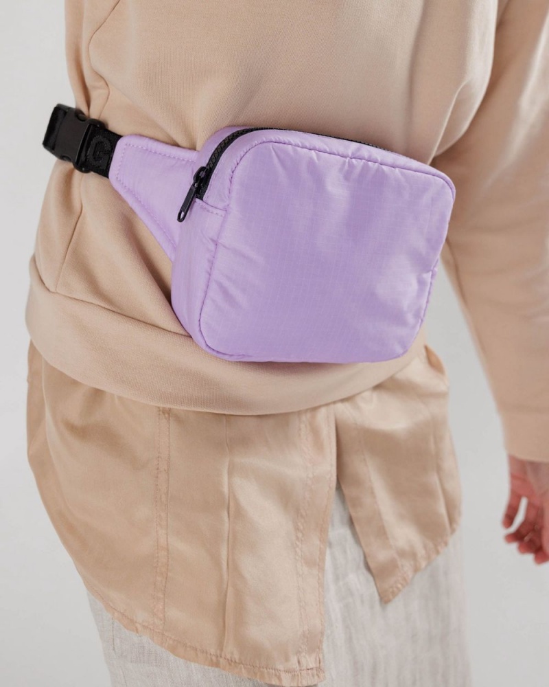 Baggu Puffy Fanny Pack Crossbody Bags Purple | 3780-ACSLY