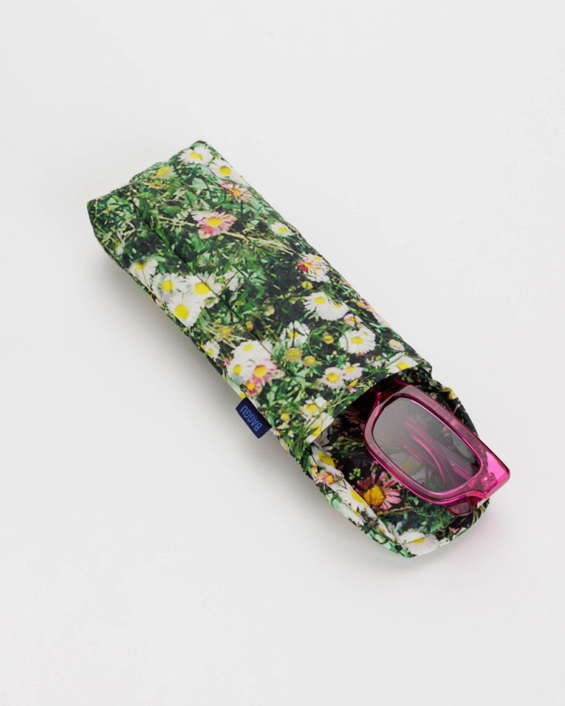 Baggu Puffy Glasses Sleeve Cases Green | 5082-KVCFZ