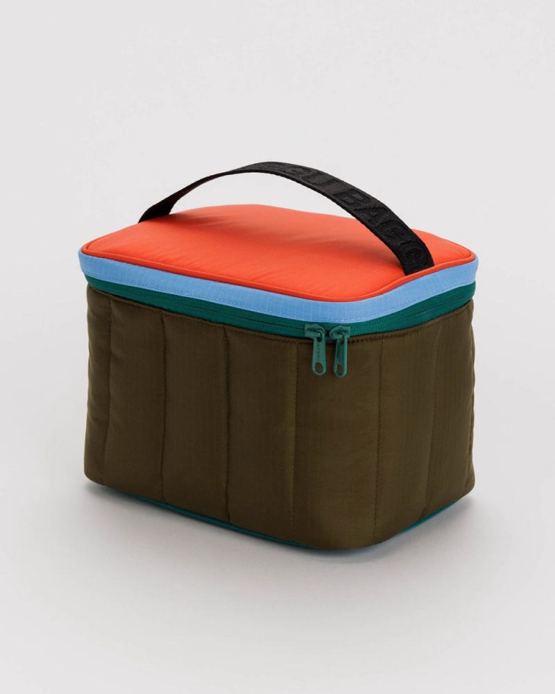 Baggu Puffy Lunch Bags Olive | 2705-RVJCW