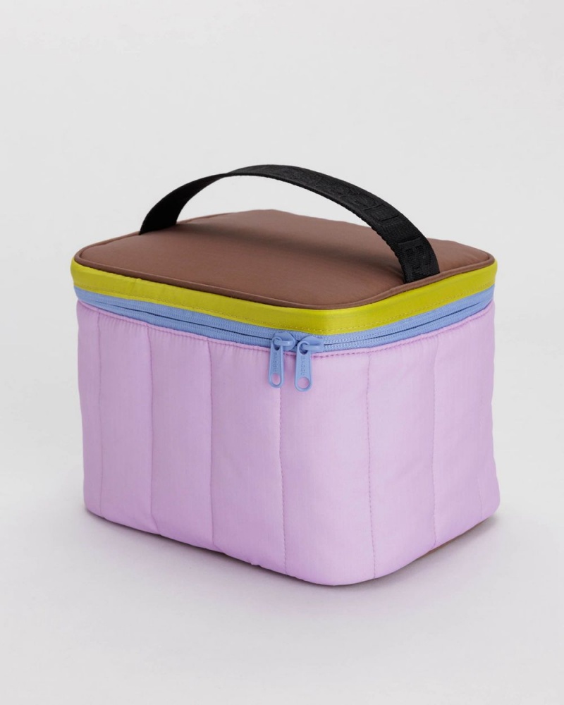 Baggu Puffy Lunch Bags Purple | 9107-CTXZE