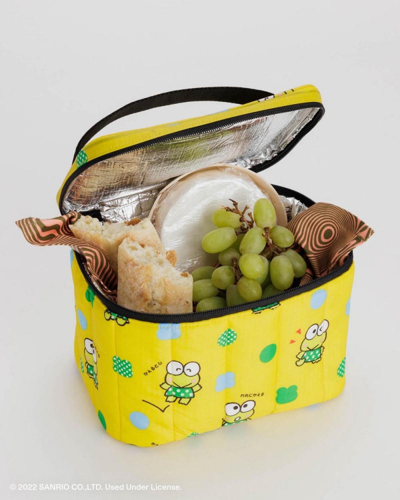 Baggu Puffy Lunch Bags Yellow | 8630-HMPQY