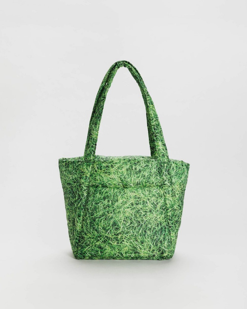 Baggu Puffy Mini Tote Bags Green | 2754-QYWDP