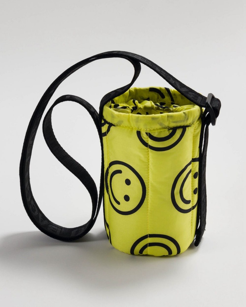 Baggu Puffy Water Bottle Sling Outdoor Bags Yellow | 6932-TOHAI