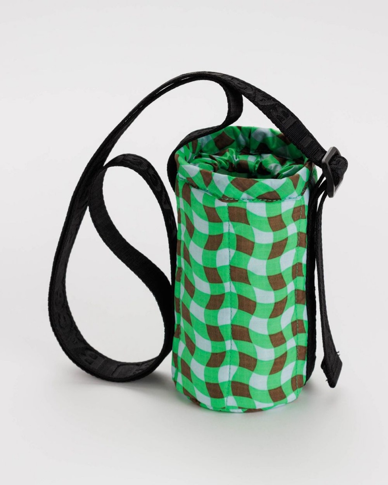 Baggu Puffy Water Bottle Sling Outdoor Bags Green | 9084-NRKWX