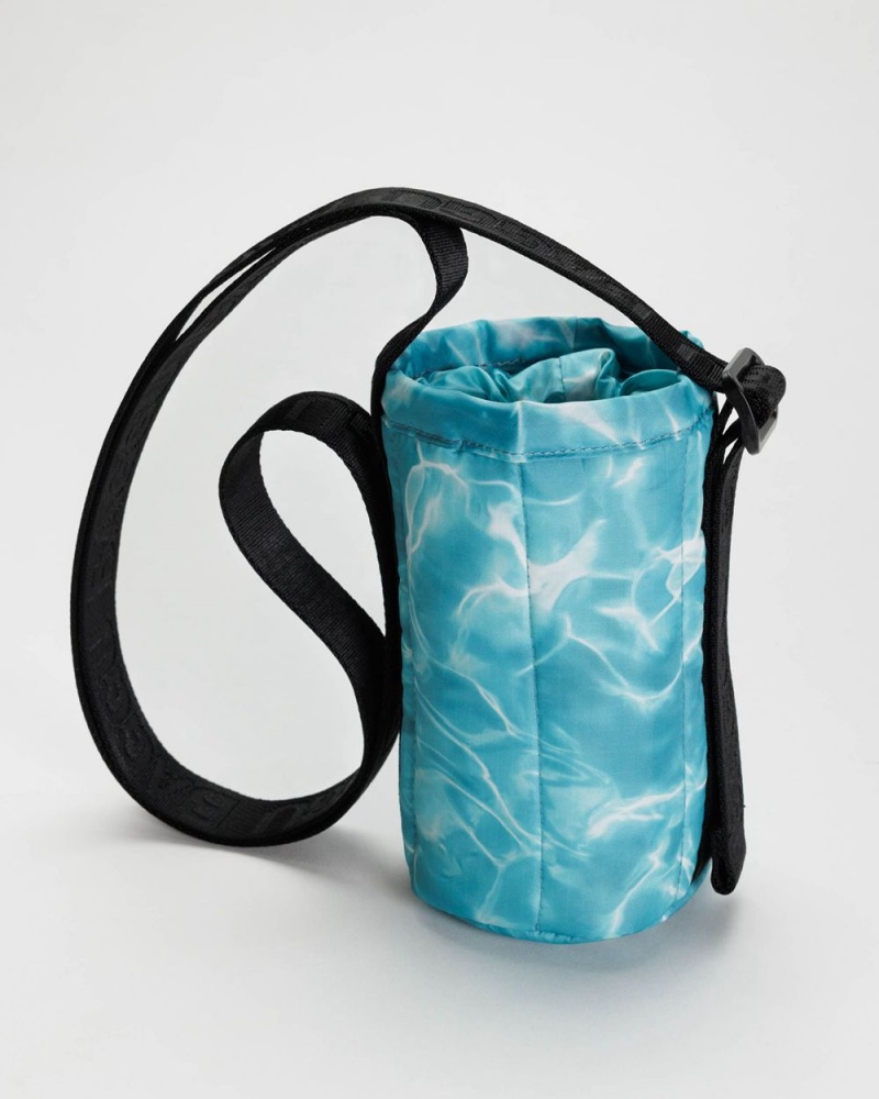 Baggu Puffy Water Bottle Sling Outdoor Bags Blue | 1756-ODHFY