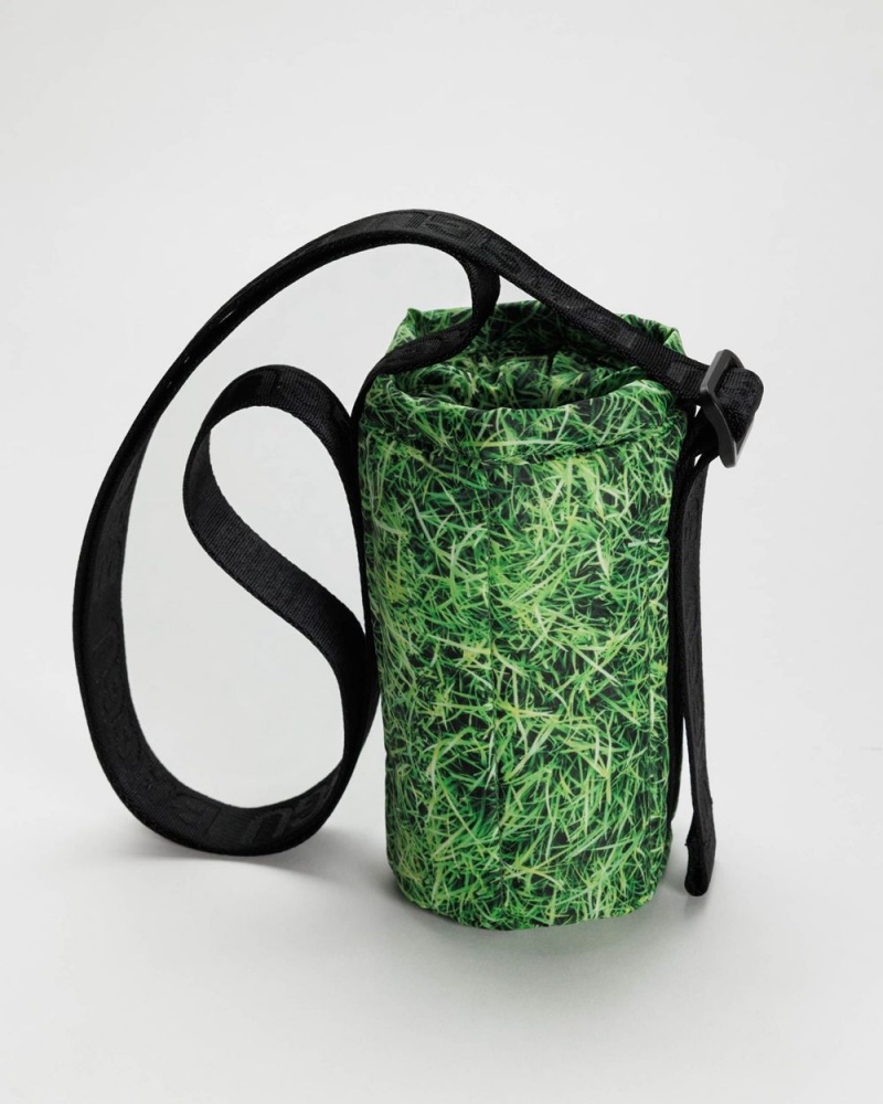 Baggu Puffy Water Bottle Sling Outdoor Bags Green | 2479-UPTDK