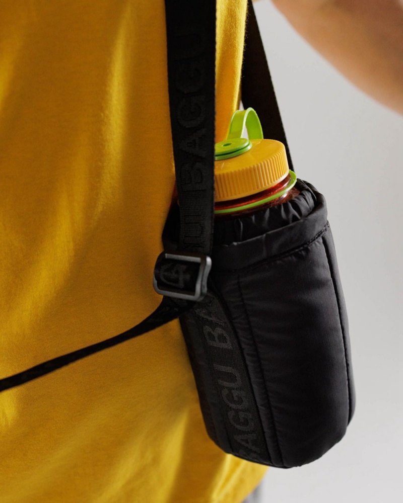 Baggu Puffy Water Bottle Sling Outdoor Bags Black | 3495-NRIKX