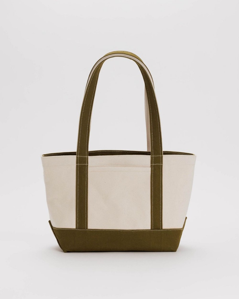 Baggu Small Heavyweight Canvas Tote Bags Olive | 4126-ZRTXY