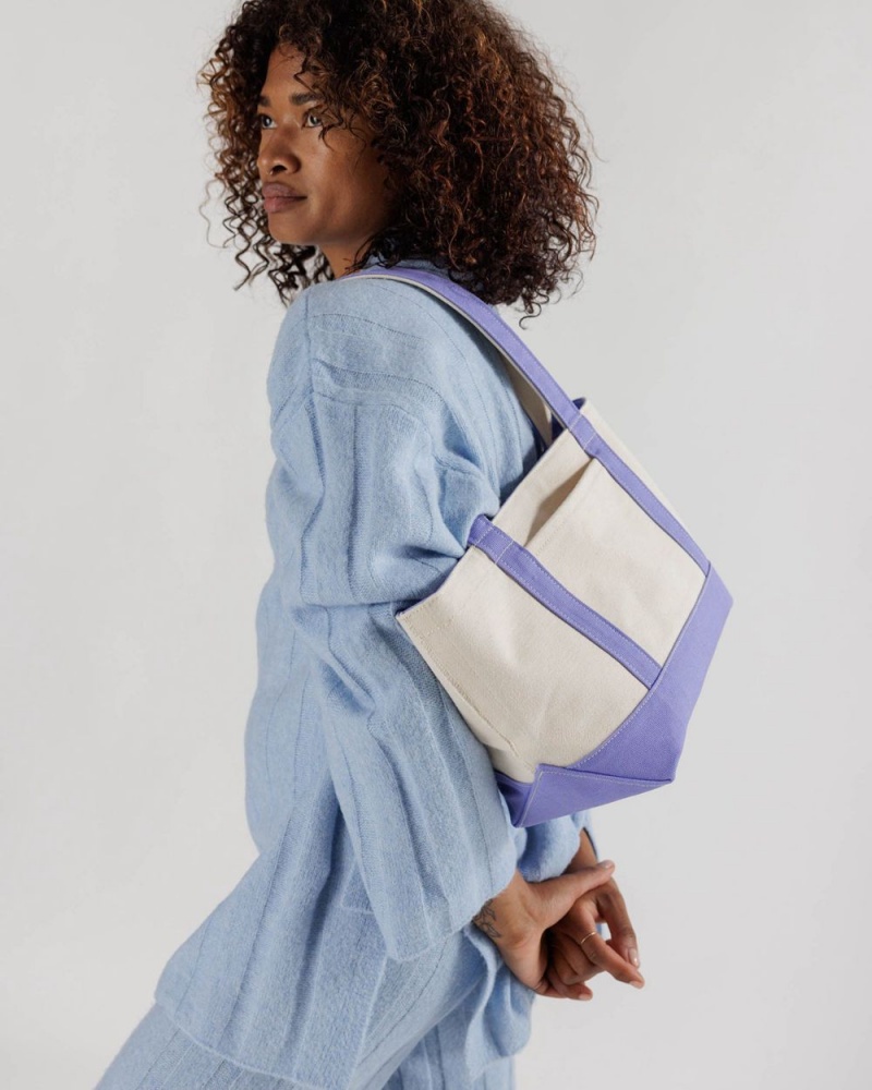 Baggu Small Heavyweight Canvas Tote Bags Blue | 5763-FNELU