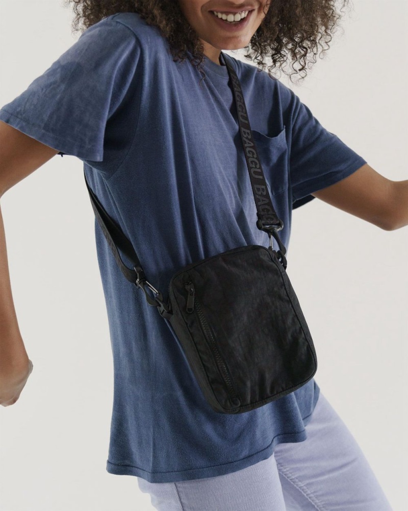 Baggu Sport Crossbody Bags Black | 1926-PGNRU