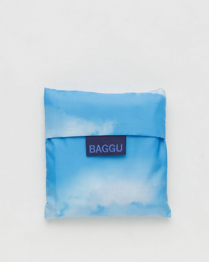 Baggu Standard Reusable Bags Blue White | 3476-IXHCF