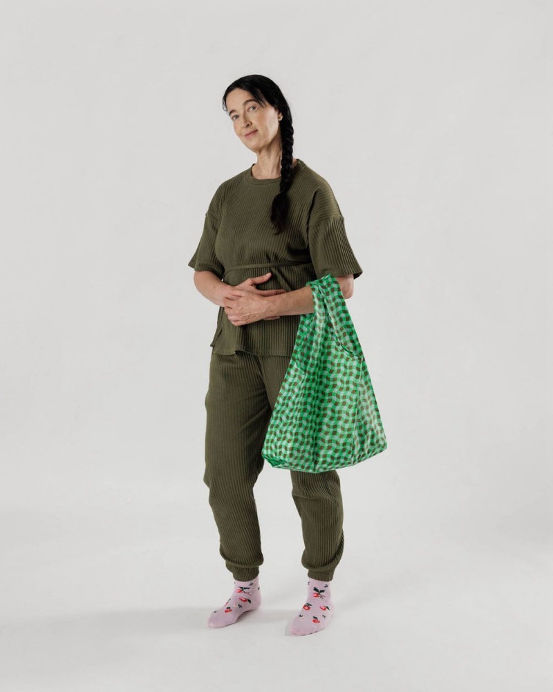 Baggu Standard Reusable Bags Green | 9451-HBCEJ