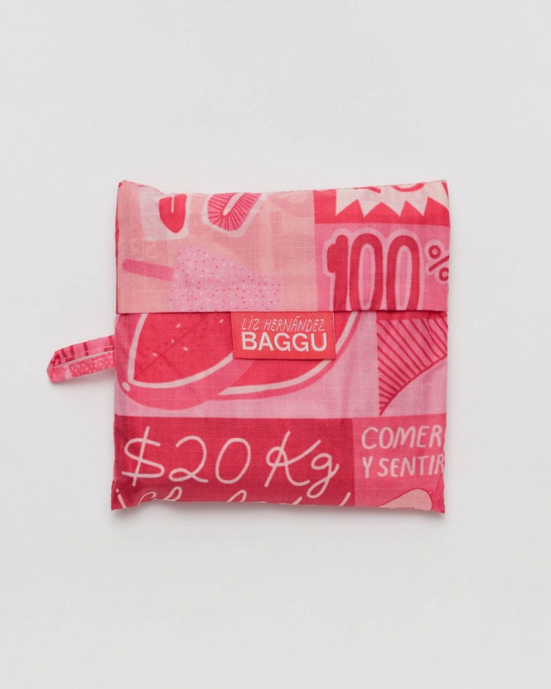 Baggu Standard Reusable Bags Pink | 1324-XBPMK