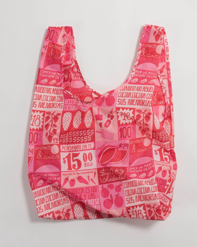 Baggu Standard Reusable Bags Pink | 1324-XBPMK