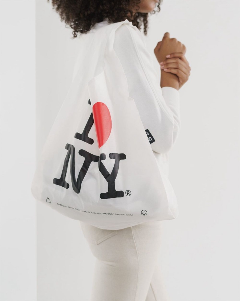 Baggu Standard Reusable Bags White | 8709-HJDKB