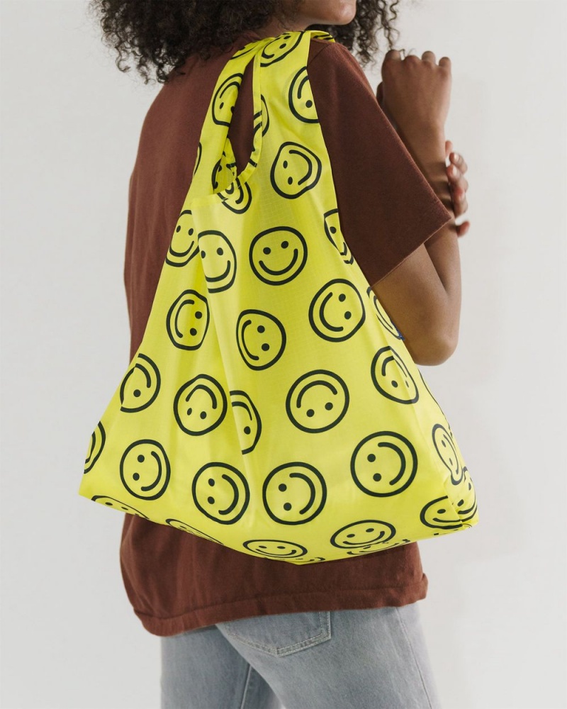 Baggu Standard Reusable Bags Yellow | 2954-PVTSO