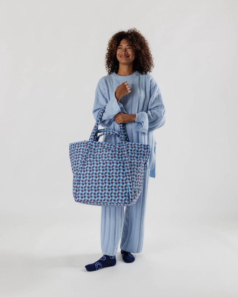 Baggu Travel Cloud Tote Bags Blue | 5604-YPEZX