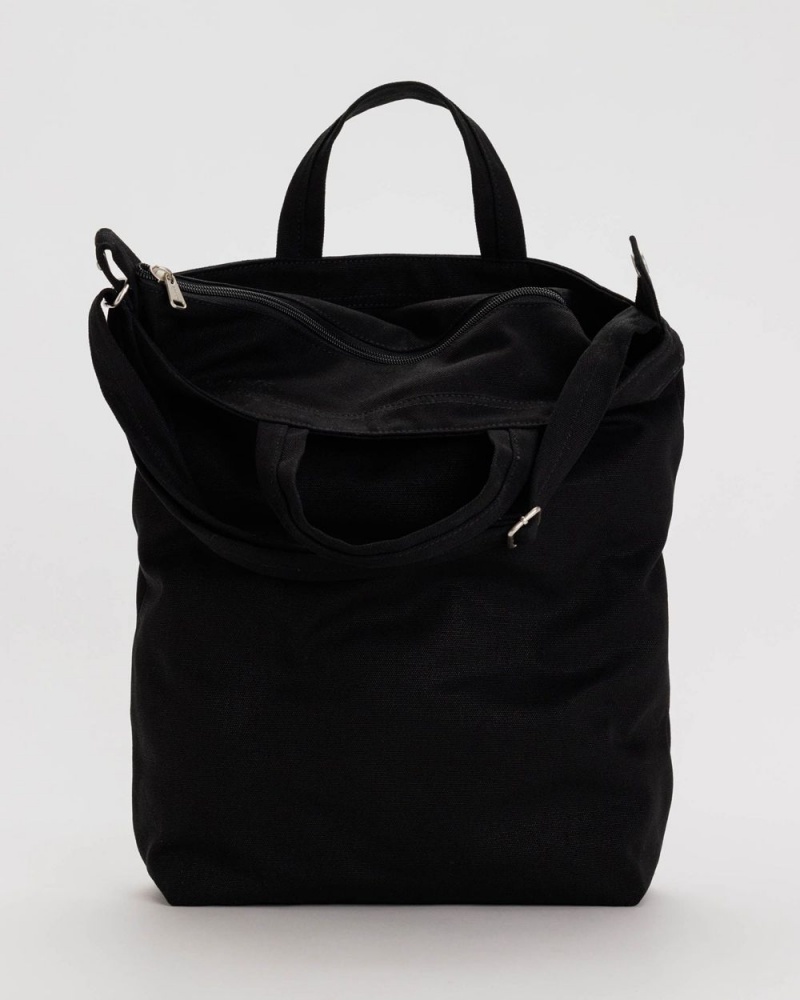 Baggu Zip Duck Tote Bags Black | 9276-ISMAE