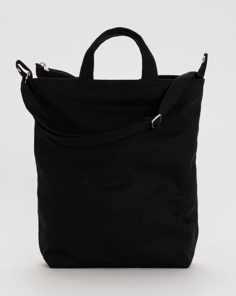 Baggu Zip Duck Tote Bags Black | 9276-ISMAE