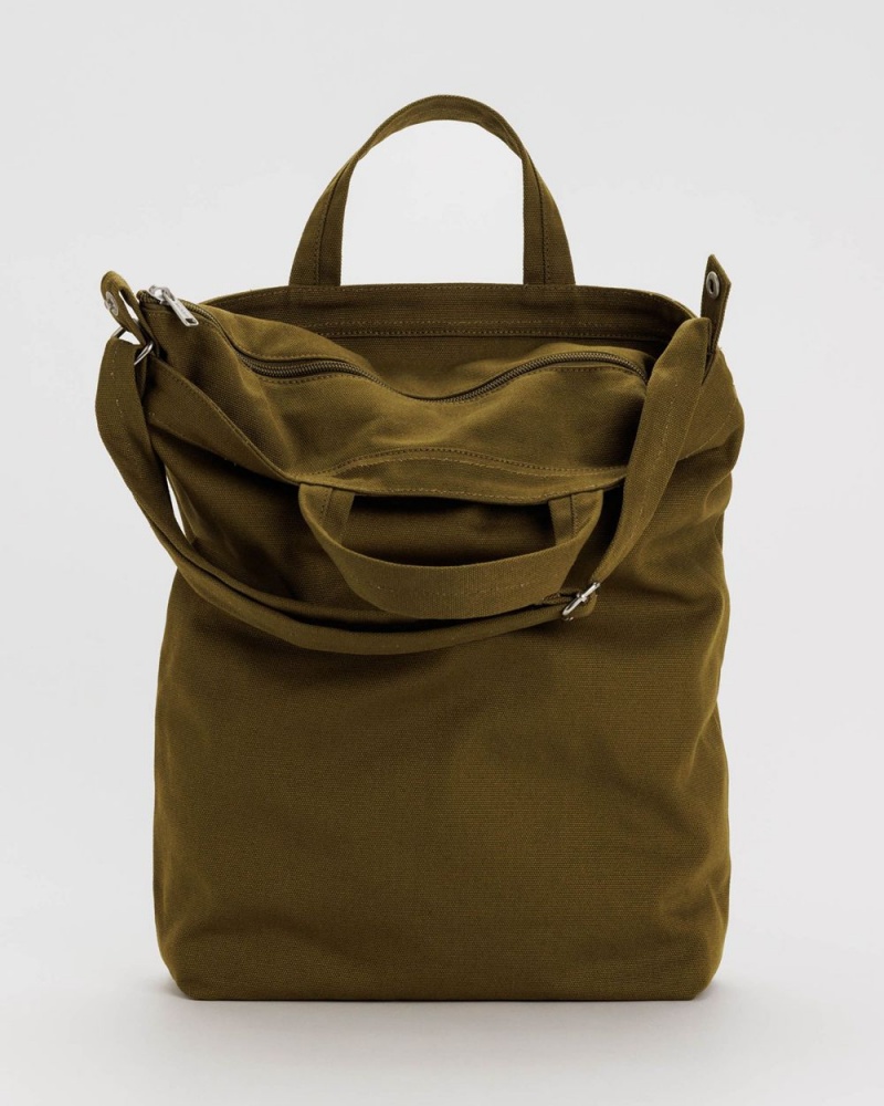 Baggu Zip Duck Tote Bags Olive | 2486-NHKVQ